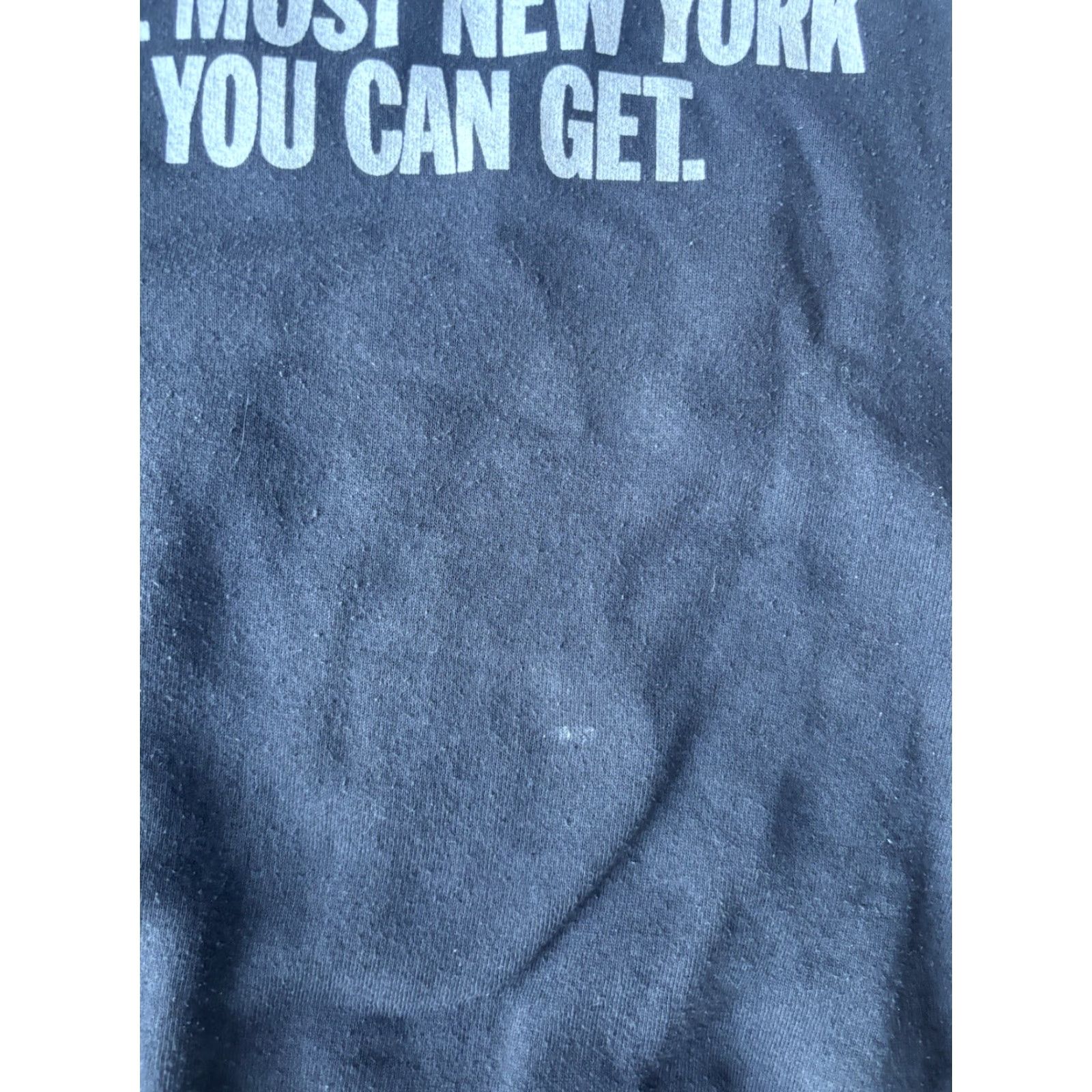 Fruit Of The Loom VINTAGE 80s New York Daily News Crewneck Sweatshirt XL Men's Black Cotton Logo 90s Pullover Size US XL / EU 56 / 4 - 4 Thumbnail