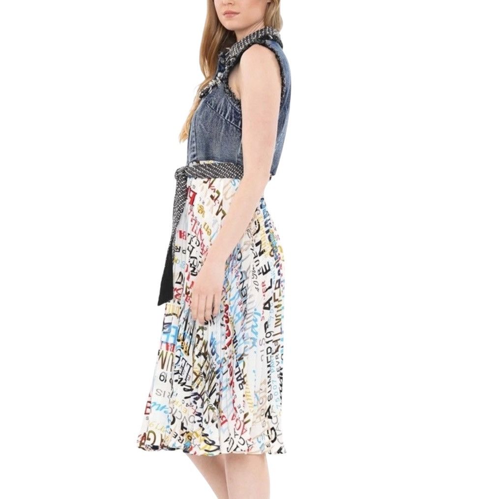 Other WHY Dress sleeveless Paris Balenciaga printed pleated dress Size M / US 6-8 / IT 42-44 - 2 Thumbnail
