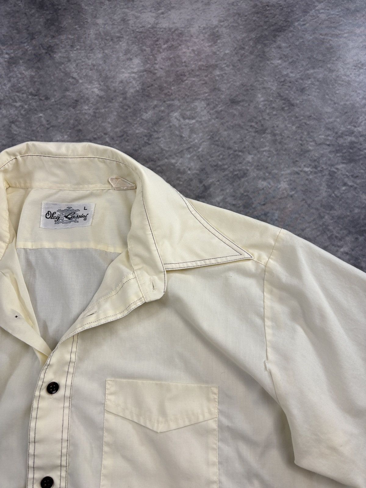 Oleg Cassini Vintage Oleg Cassini Short Sleeve Buttonup Polo Shirt Summer Size US L / EU 52-54 / 3 - 3 Thumbnail