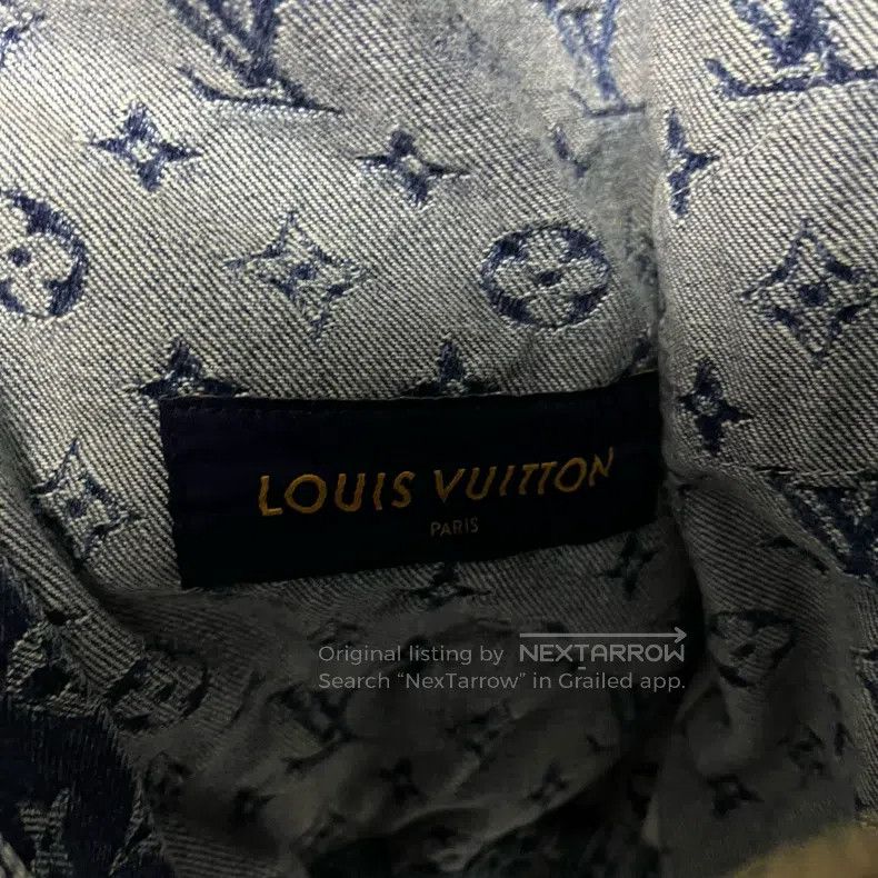 Louis Vuitton Louis Vuitton Blue deconstructed presbyopic full-print den Size US M / EU 48-50 / 2 - 3 Thumbnail