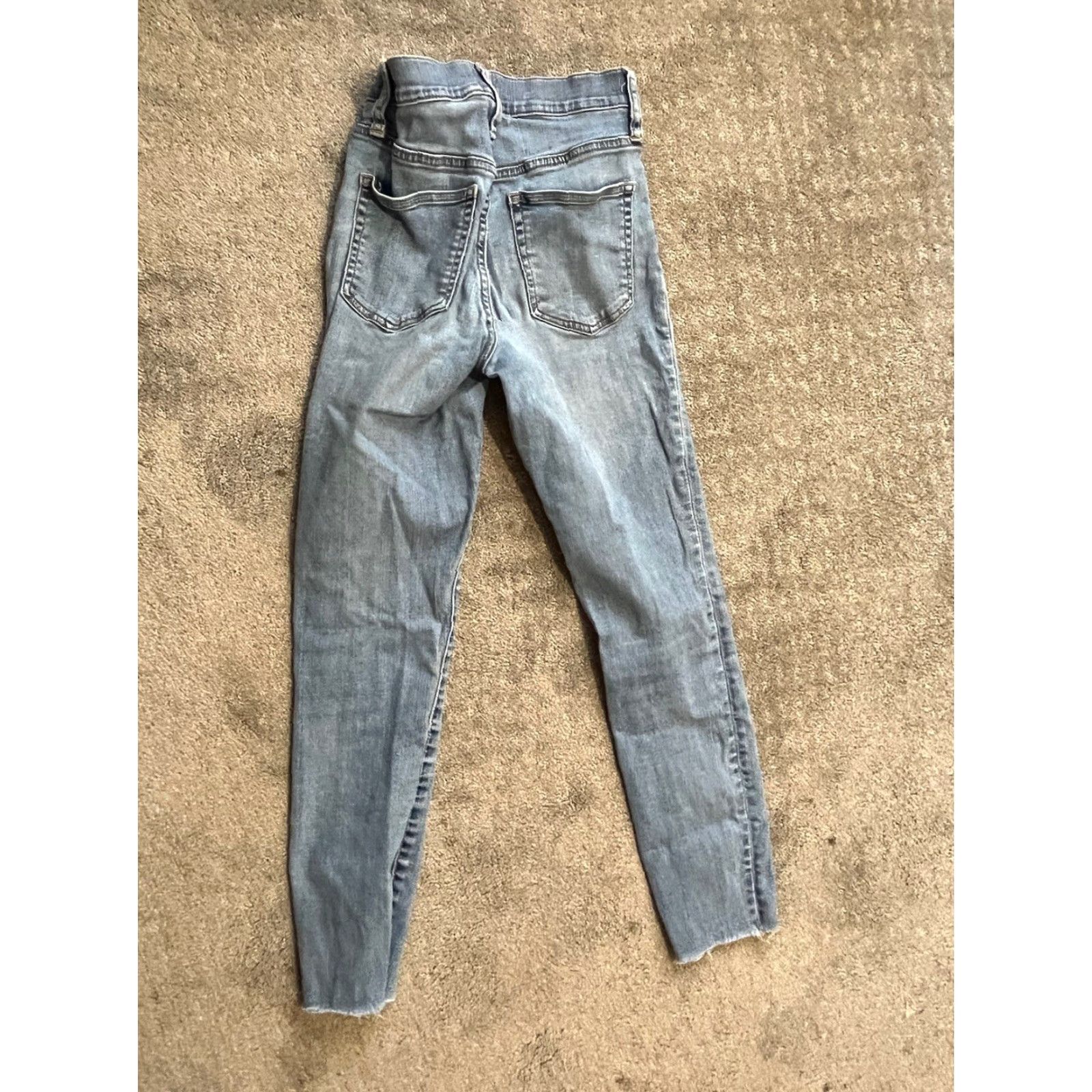 J.Crew JCrew Jeans Women’s 9-inch High Rise Toothpick Skinny Size 24 Blue Cotton Blend 28 in Inseam Slim Regular Pockets Zipper Button N/A Size 42" / US 20 - 3 Thumbnail