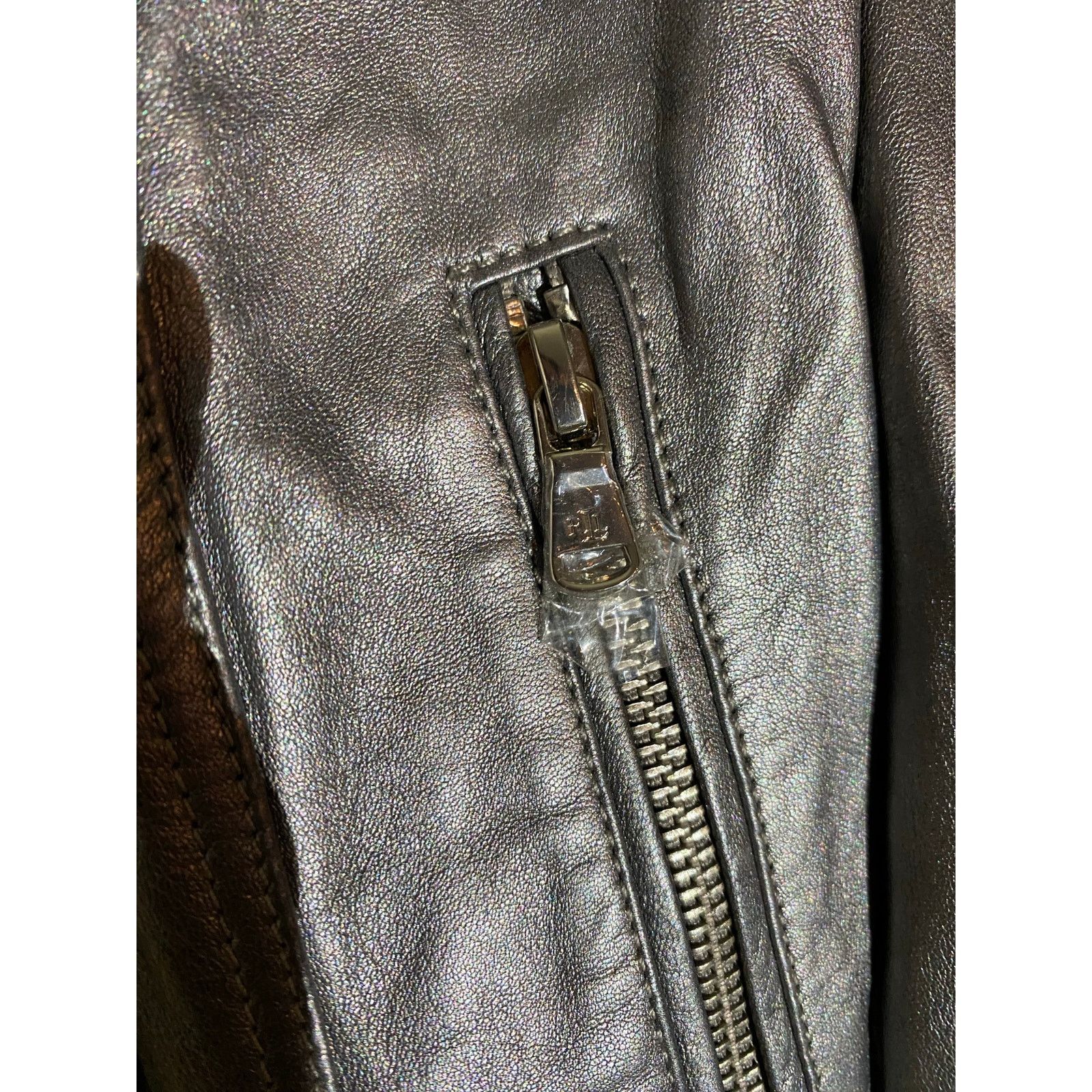Lauren Ralph Lauren Lauren Ralph Lauren Metalic Moto Jacket Women's 3X NEW Size 3XL / US 20-22 - 8 Thumbnail
