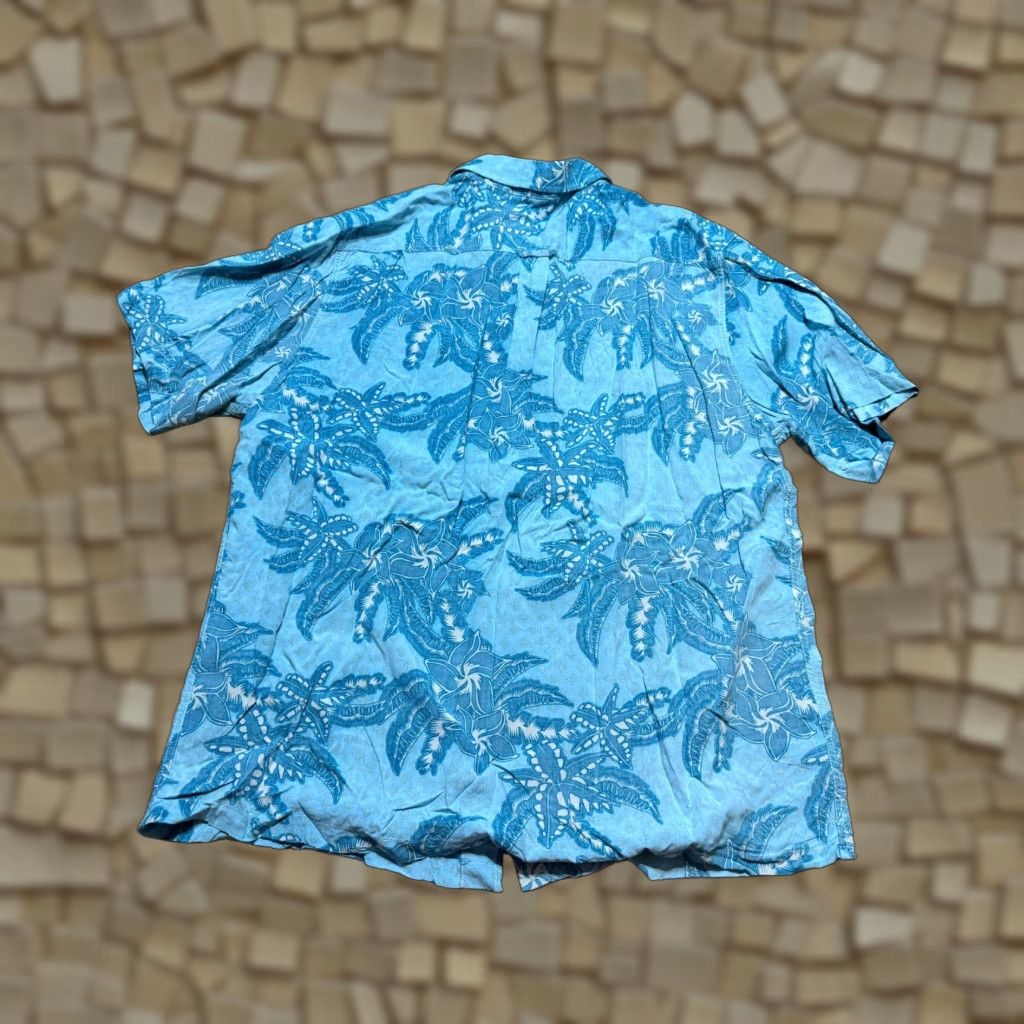 Vintage Junction West Shirts Women XXL Blue Short Sleeve Button Up Hawaii Size XXL / US 16-18 / IT 52-54 - 1 Thumbnail