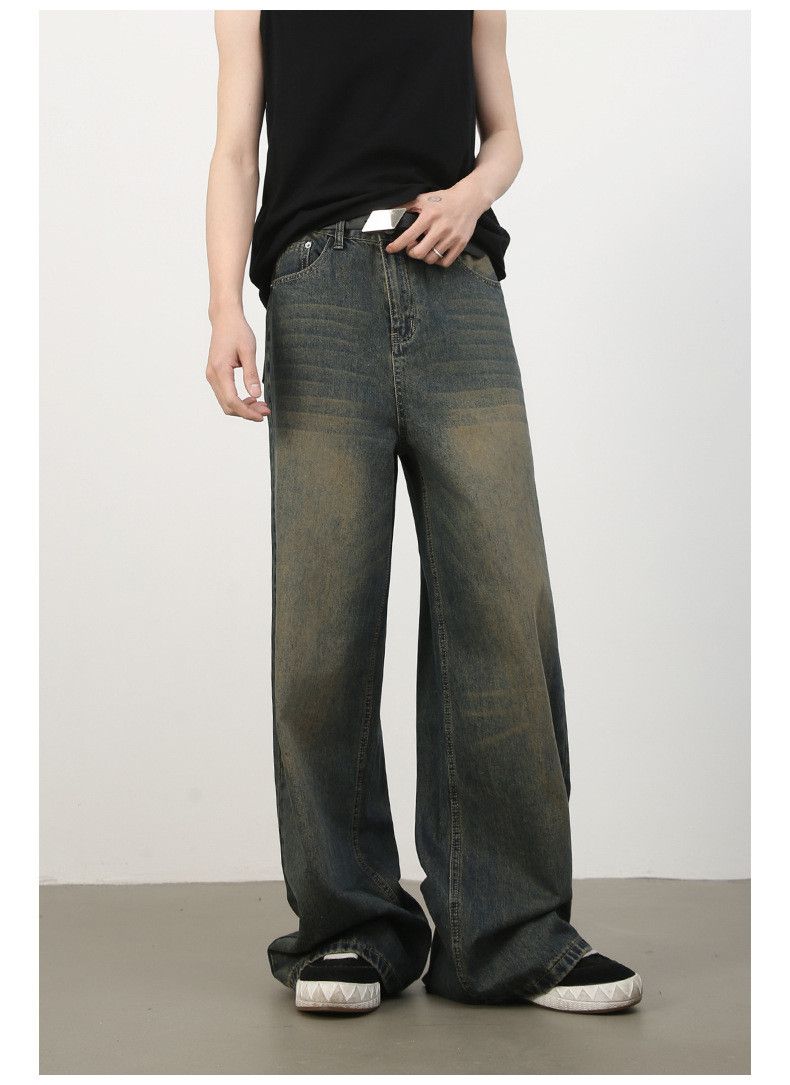 Vintage Distressed vintage men's washed loose straight leg jeans Size US 32 / EU 48 - 2 Thumbnail