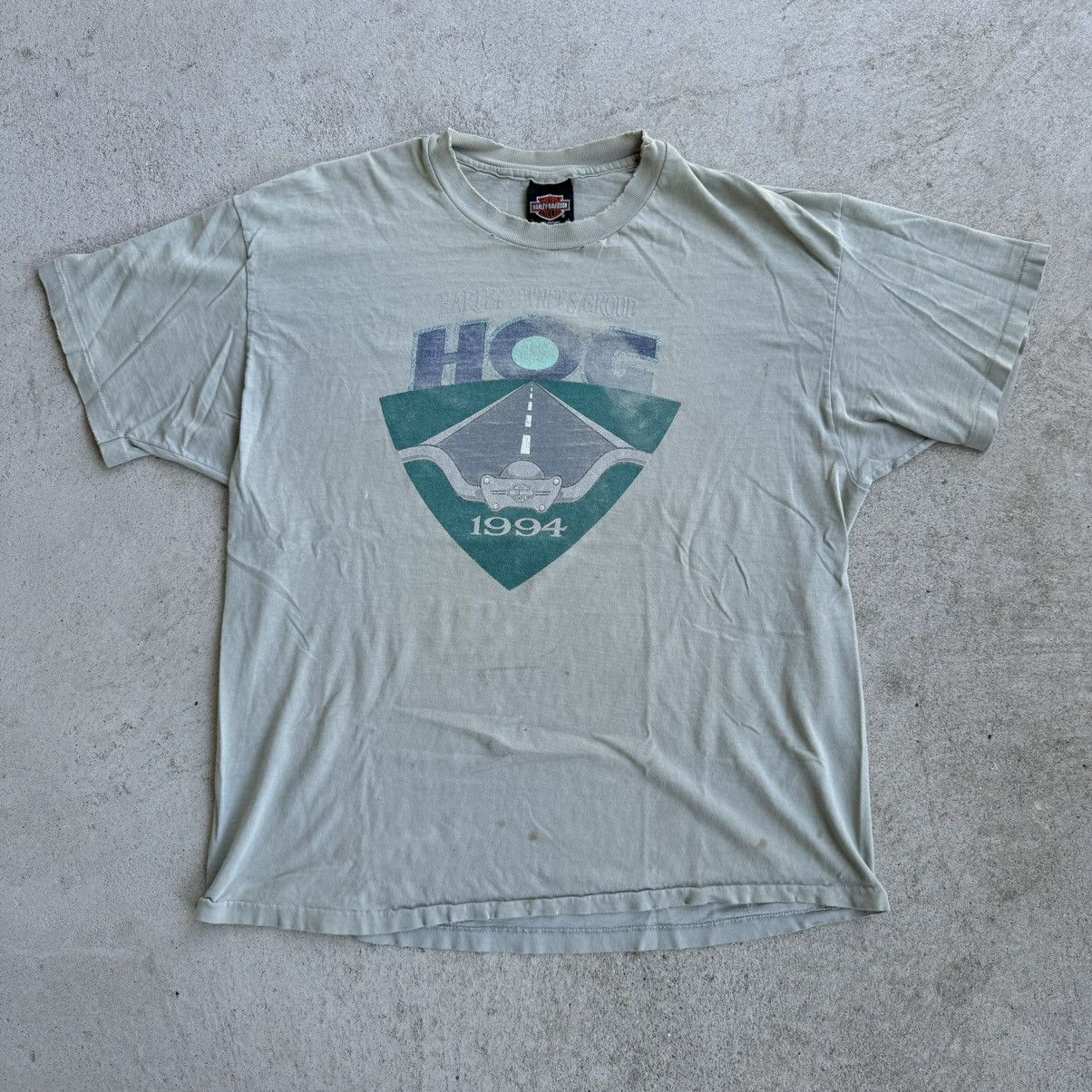 Harley Davidson × Vintage Vintage 1994 HARLEY DAVIDSON OWNERS GROUP STURGIS T Shirt Size US XL / EU 56 / 4 - 1 Thumbnail