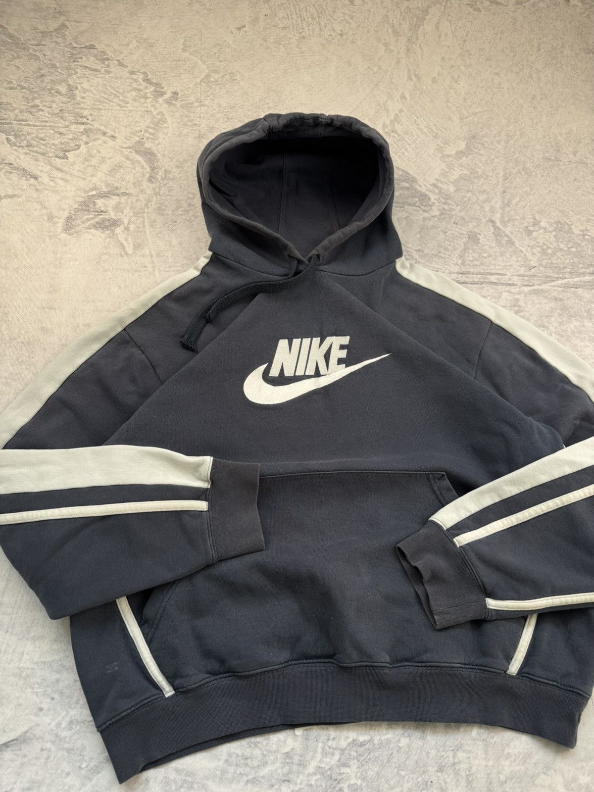 Nike × Vintage NIKE VINTAGE CENTER LOGO OVERSIZE BOXY HOODIE Size US L / EU 52-54 / 3 - 4 Thumbnail