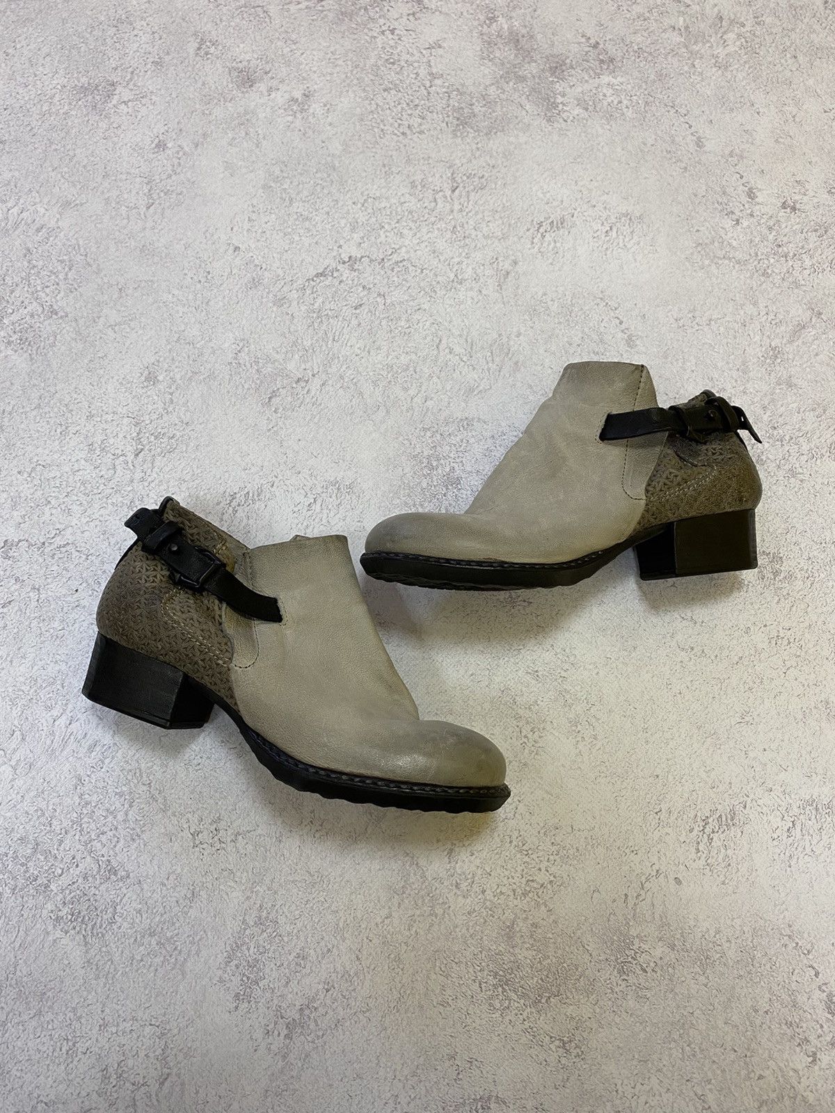 A.S.98 Womens A.S. 98 Distressed Grey Leather Shoes Size 38 Size US 8 / IT 38 - 1 Thumbnail