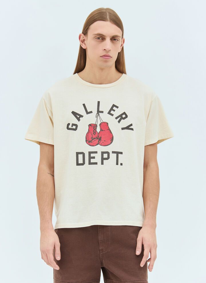 o1mle0226 Boxing Merch T-Shirt in Cream