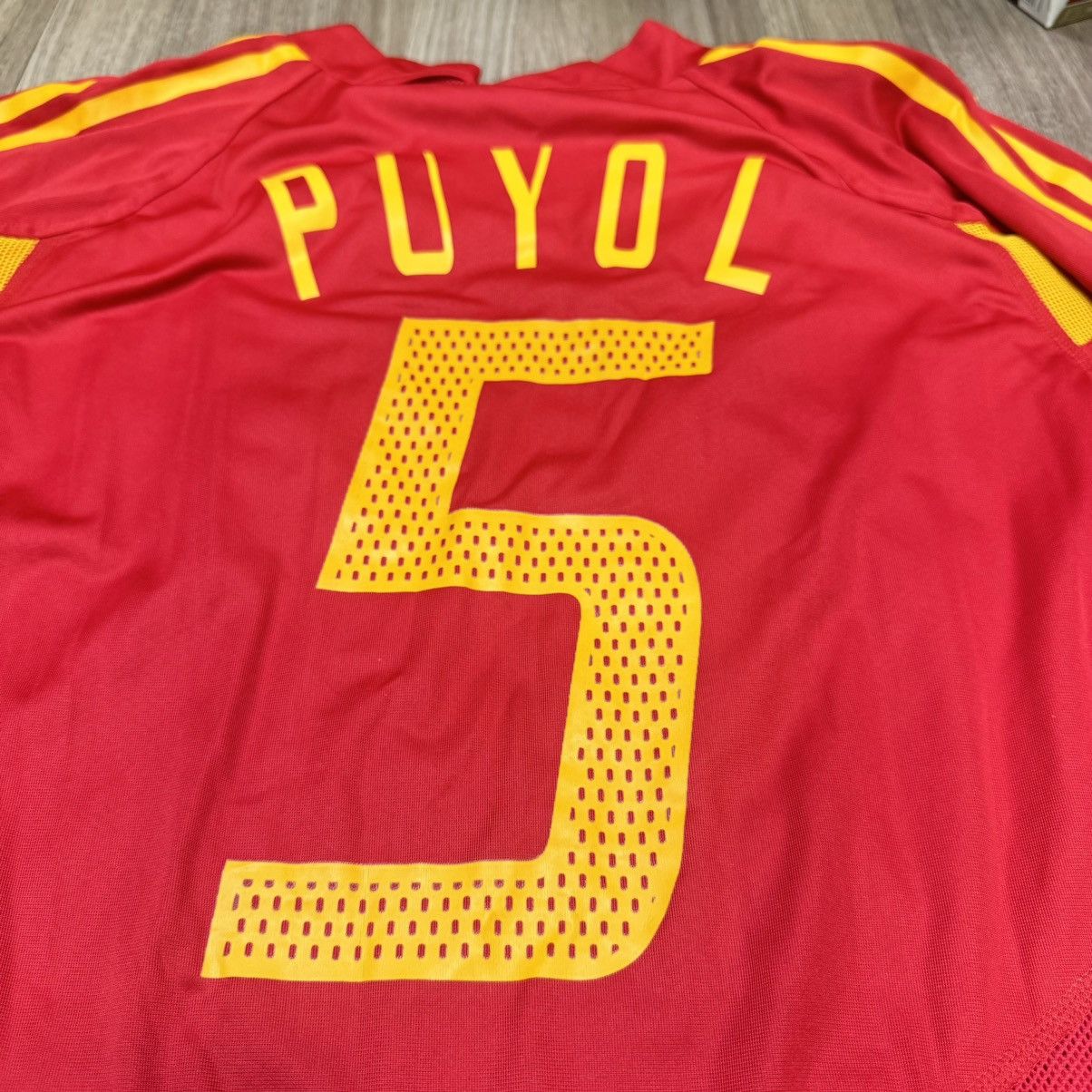 Adidas Spain 04/05 player issue home shirt #5 Puyol Size US L / EU 52-54 / 3 - 5 Thumbnail