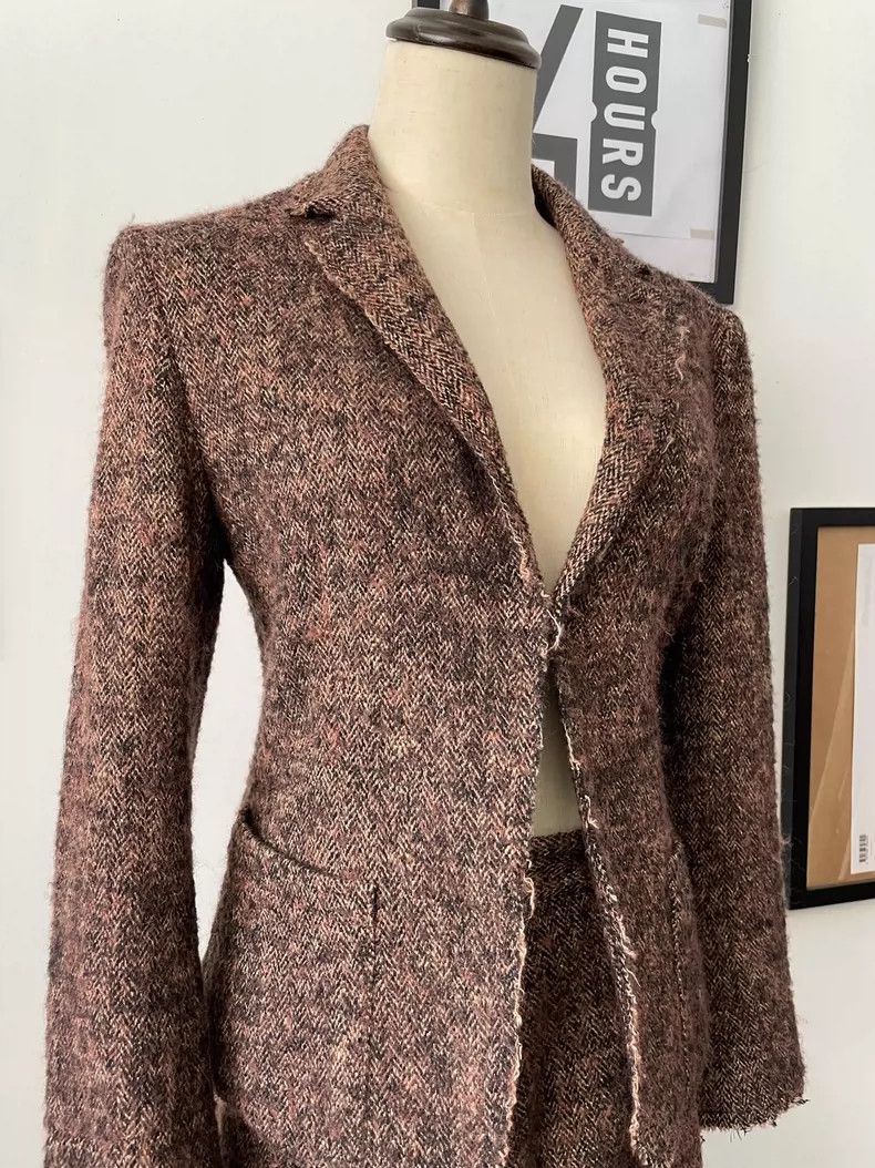 Yohji Yamamoto yohji Yamamoto size 1 Medieval tweed blazer Size M / US 6-8 / IT 42-44 - 2 Thumbnail