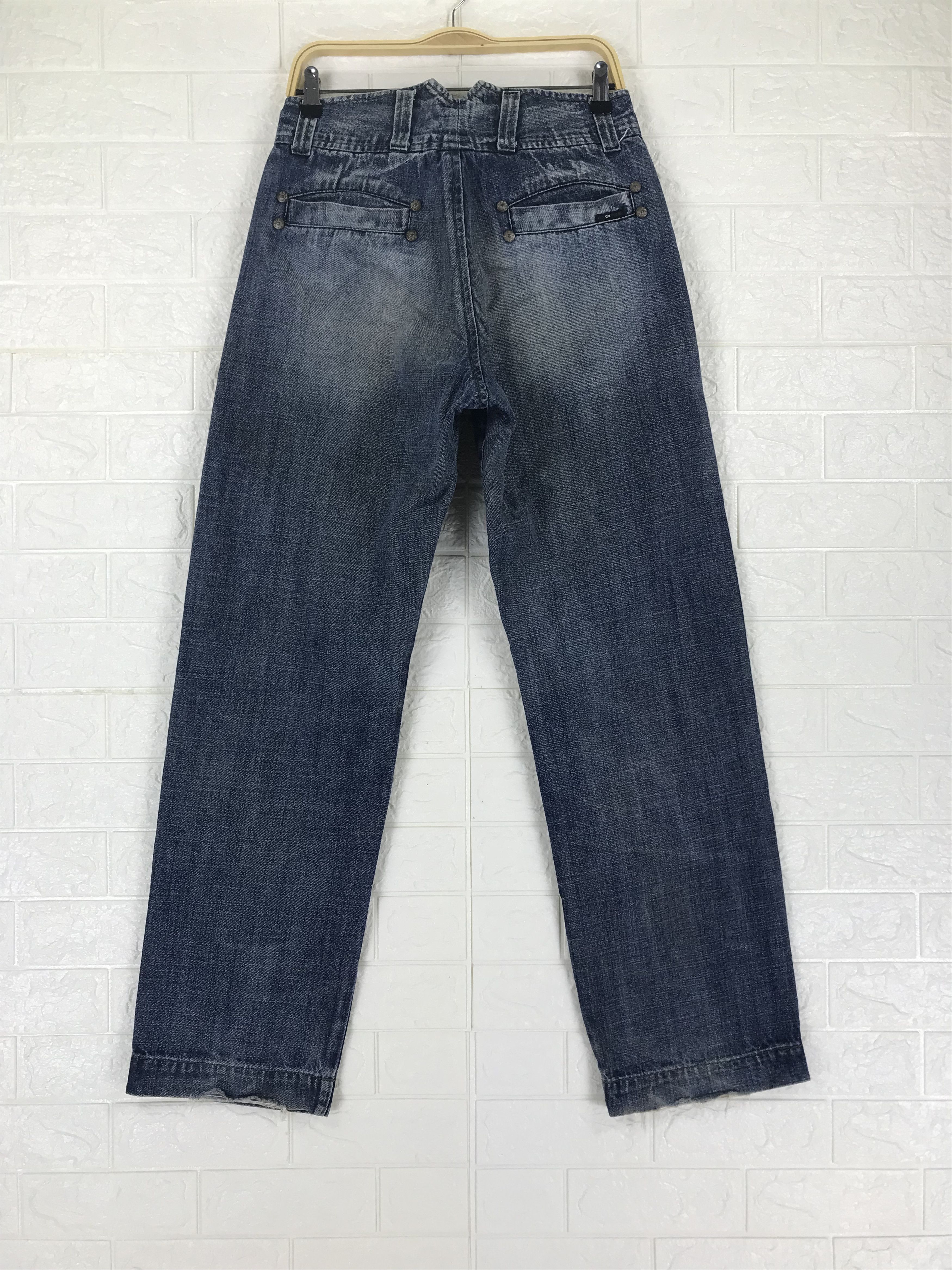 Energie Energie x Sixty Baggy Jeans Wide Leg Denim Size US 30 / EU 46 - 5 Thumbnail