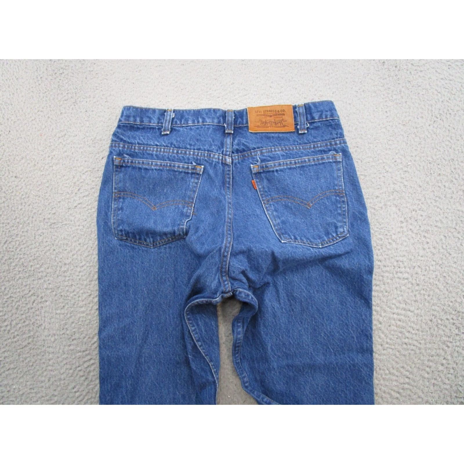 Levi's VINTAGE Levi's 40505-0215 Blue Denim Orange Tab Mens Size 34x30 USA Made Straight Jeans Adult Mens Regular Blue Denim USA Vintage 405 Straight Jeans Size US 34 / EU 50 - 3 Thumbnail