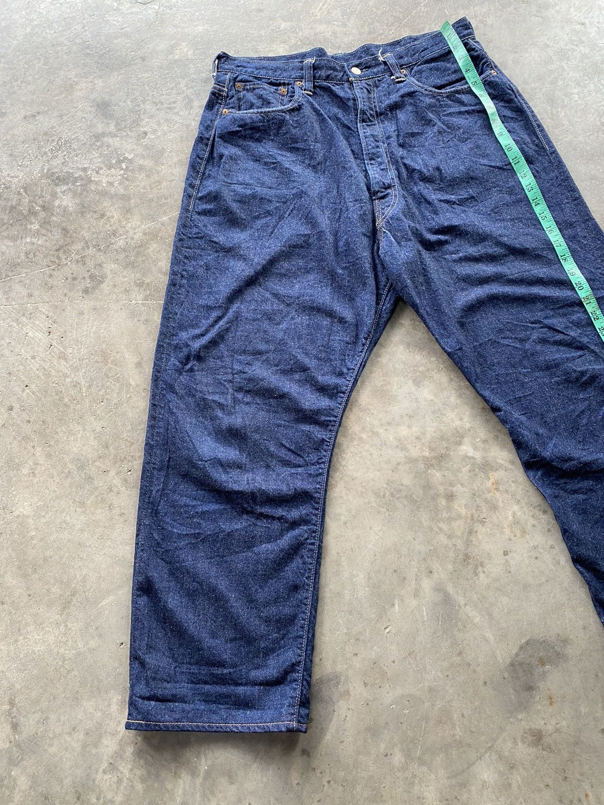 Japanese Brand × Warehouse & Co. Baggy Jeans Japanese Warehouse Denim Redline Selvedge Size US 34 / EU 50 - 4 Thumbnail