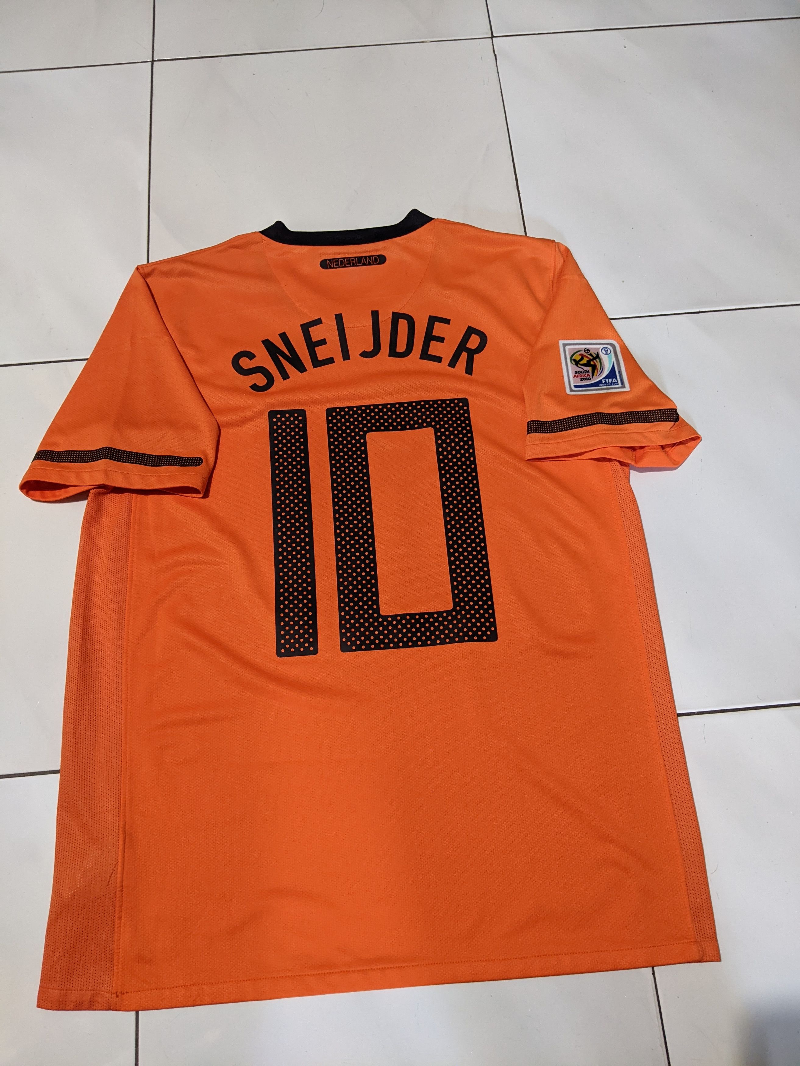 Nike Netherlands Holland World Cup 2010 Final Jersey Sneijder 10 Size US M / EU 48-50 / 2 - 2 Thumbnail