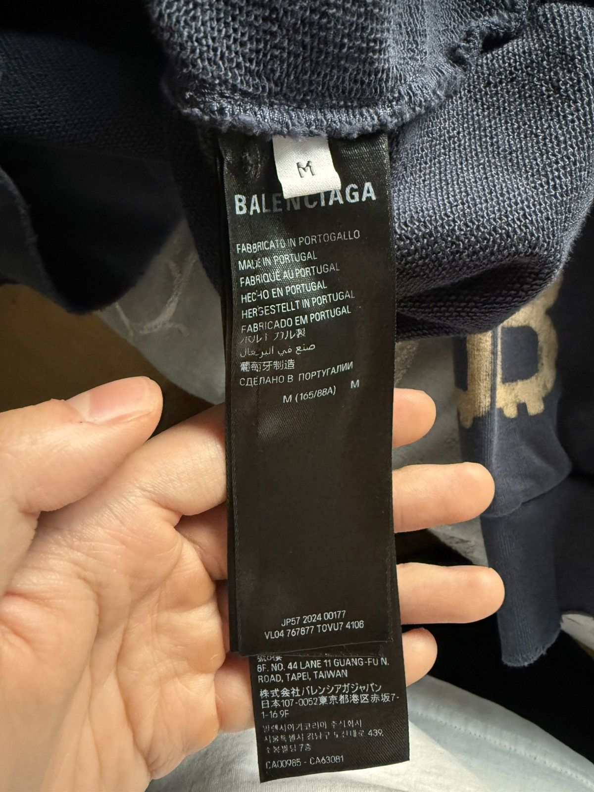 Balenciaga Blue Crypto Hoodie