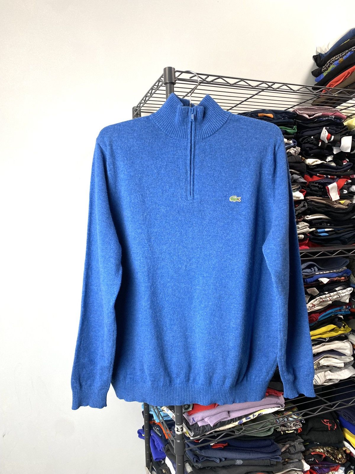 Lacoste Lacoste Wool Sweater 1/4 Zip Casual Luxury Wear Size US M / EU 48-50 / 2 - 1 Thumbnail