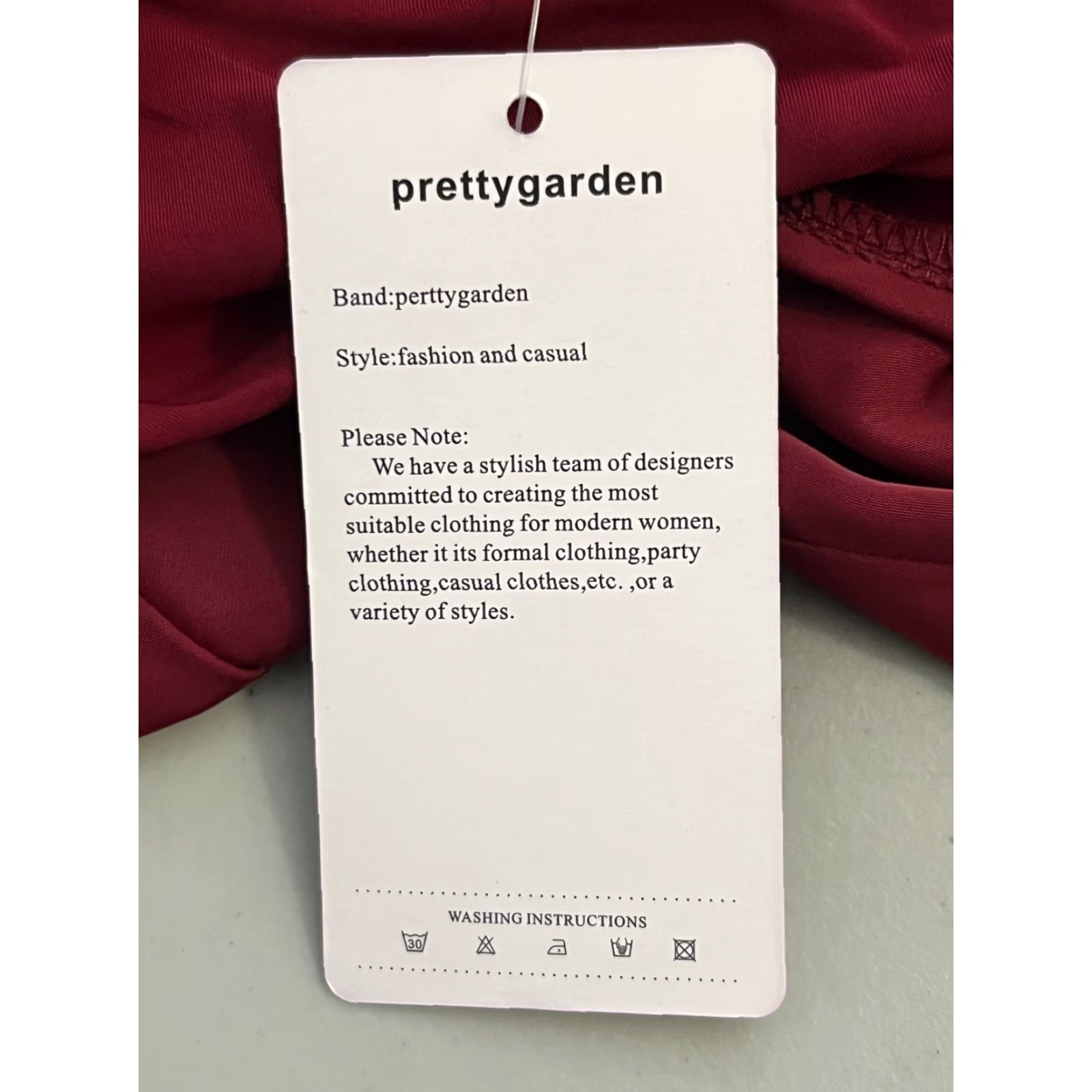 Vintage PrettyGarden Red One Shoulder Bodycon Midi Dress XL - Party Cocktail Sexy Stretch Women's Size XL / US 12-14 / IT 48-50 - 7 Thumbnail