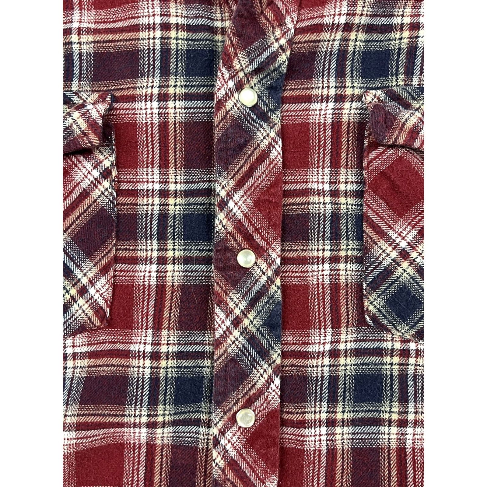Vintage Wrangler Wrancher Button-Down Pearl Snap Plaid Shirt Men’s XL Size US XL / EU 56 / 4 - 4 Thumbnail