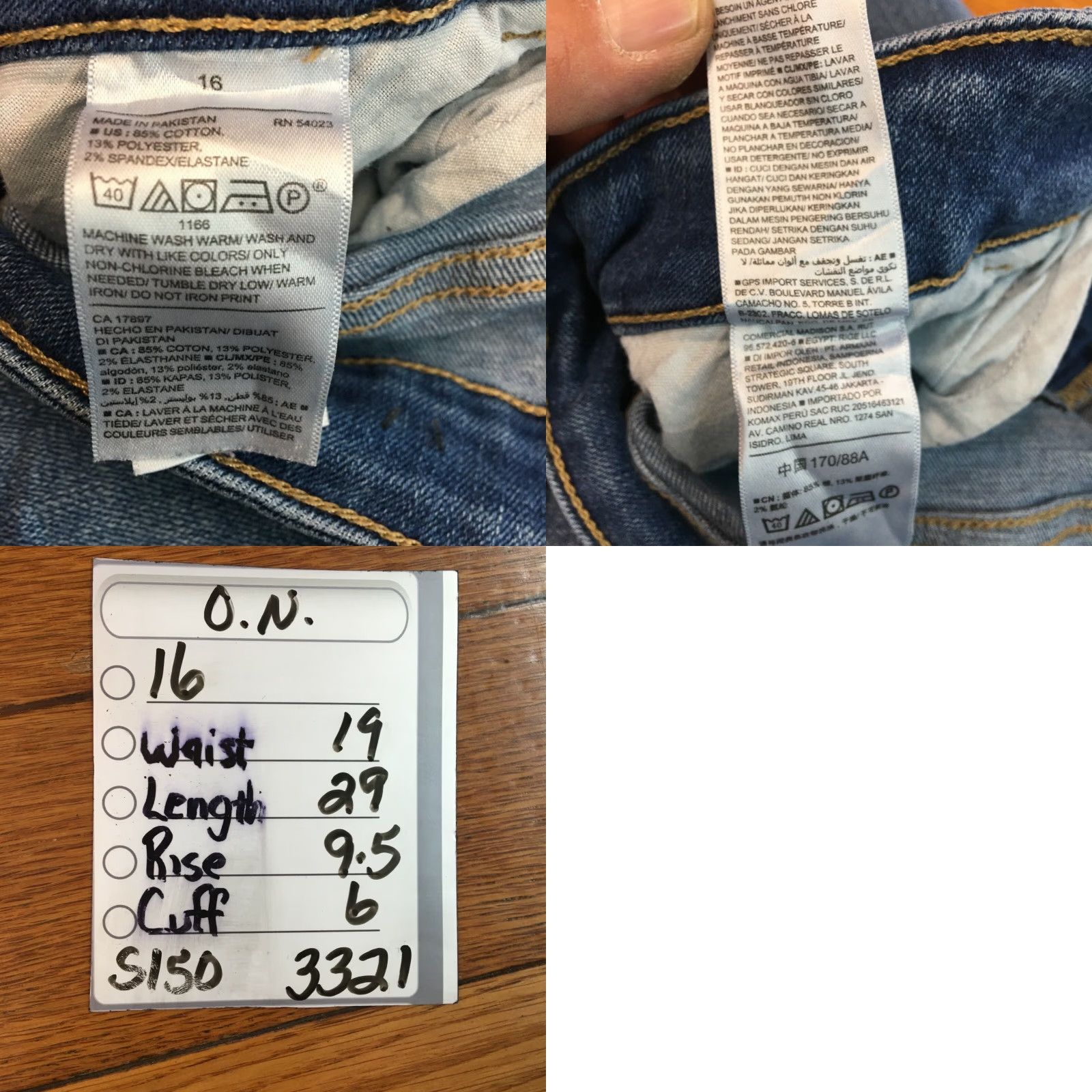 Old Navy Old Navy Rockstar Womens Skinny Mid Rise Blue Denim Jeans Size 16 38X29 Size 38" / US 16 / IT 52 - 8 Thumbnail