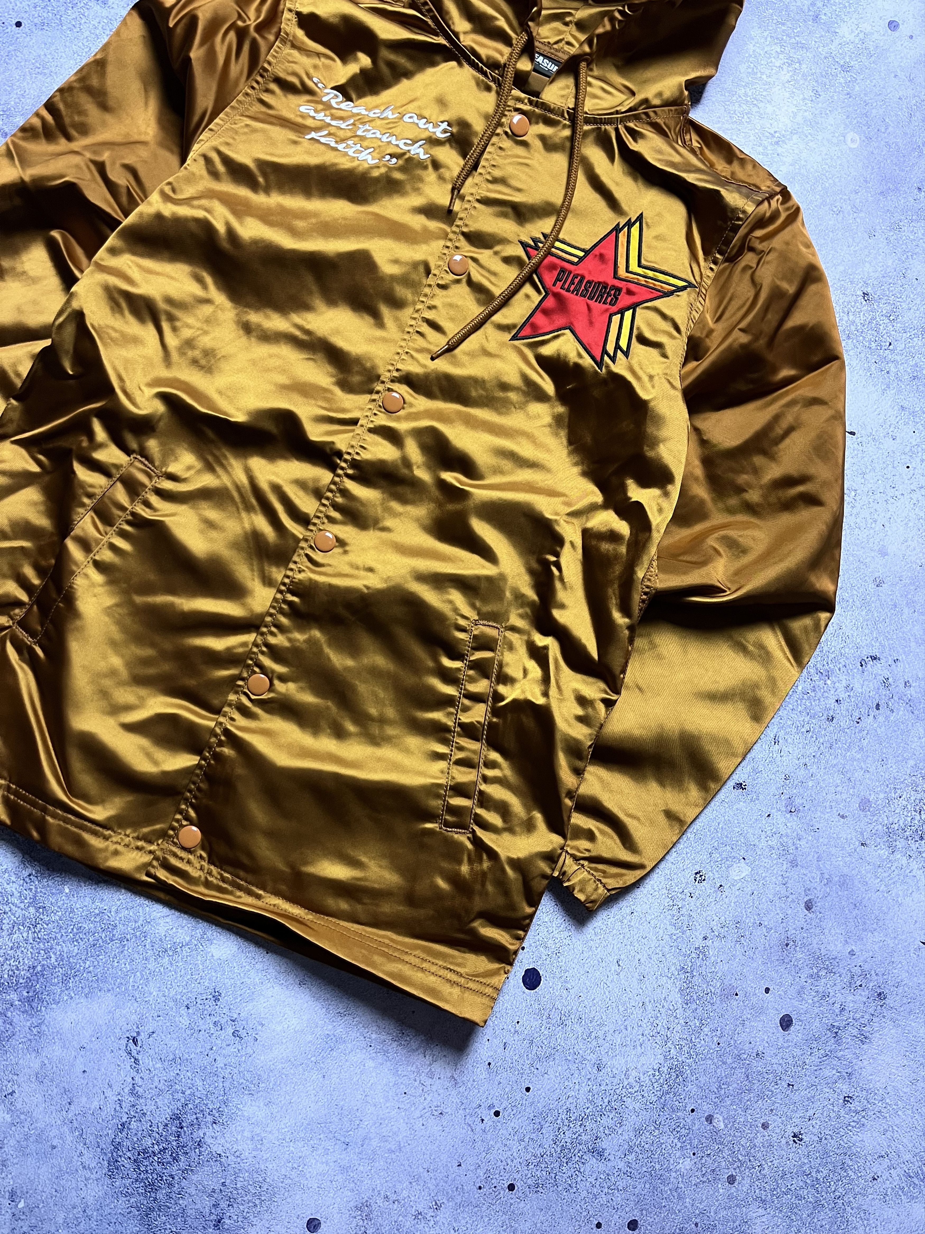Pleasures Pleasures Crazy Nylon Windbreaker Light Jacket Big Star Size US S / EU 44-46 / 1 - 2 Thumbnail