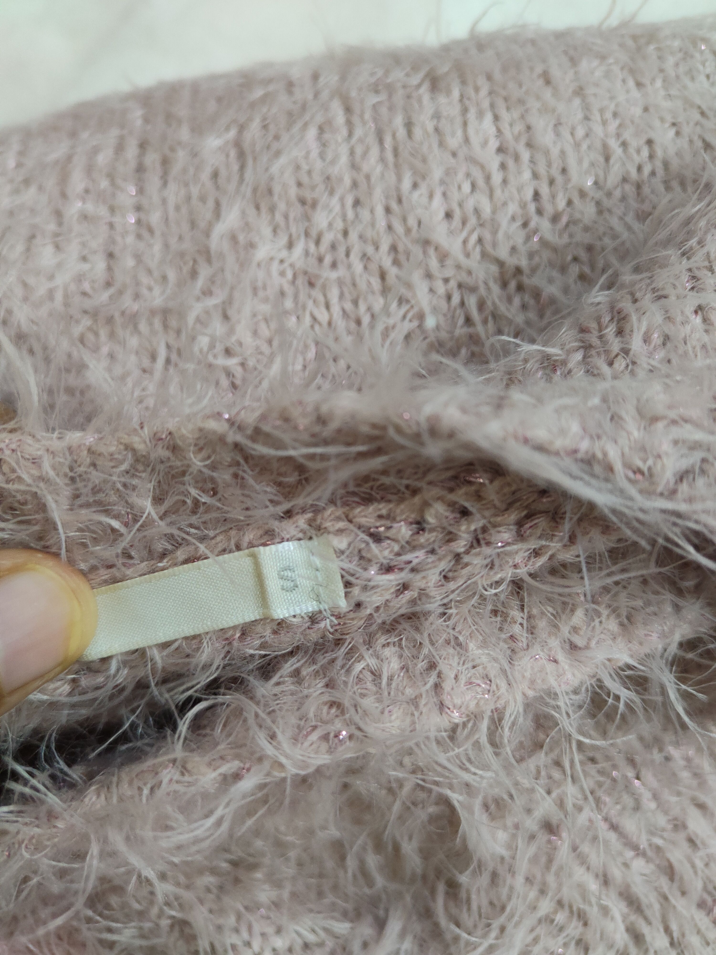 GU GU Pink Shag Shaggy Fur Mohair Knitwear #S2067 Size S / US 4 / IT 40 - 11 Thumbnail