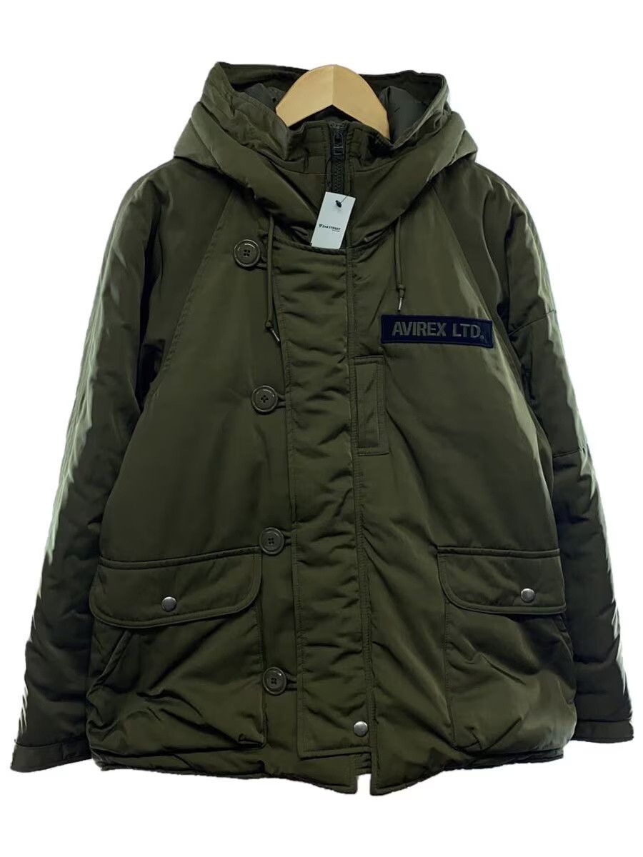 Avirex Padded Polyester Flight Jacket Khaki