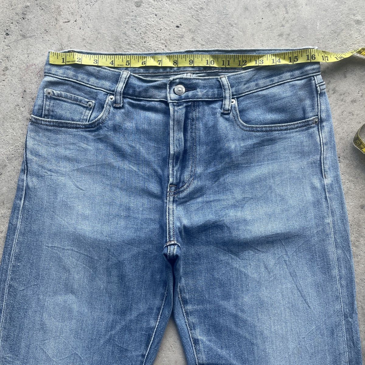 Japanese Brand W33x30.5 Vintage Japanese Brand Jeans Faded Denim Pants Size US 33 - 5 Thumbnail