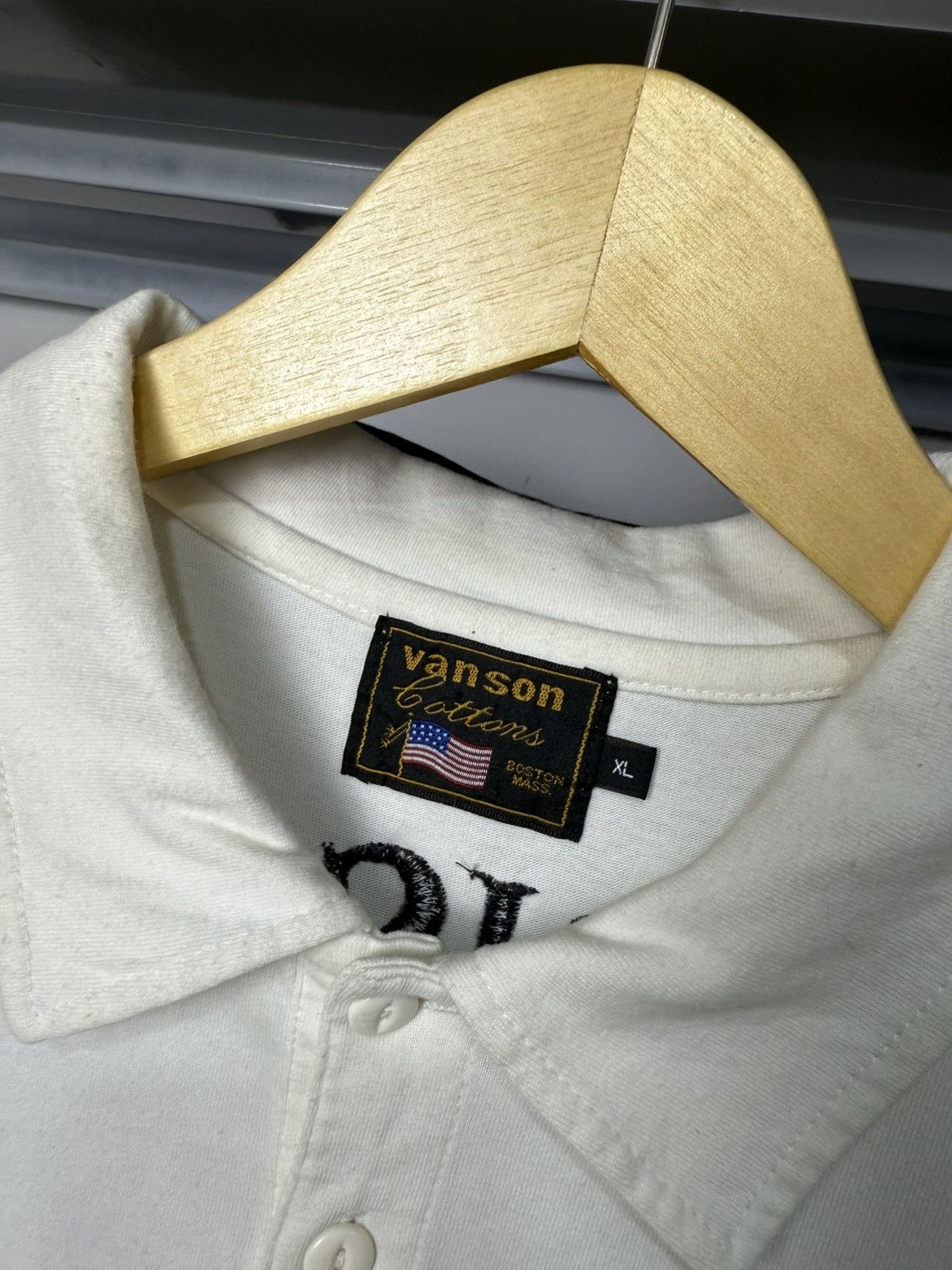 Vanson Leathers Vintage Vanson Leathers Collar T-shirt Size US L / EU 52-54 / 3 - 6 Thumbnail