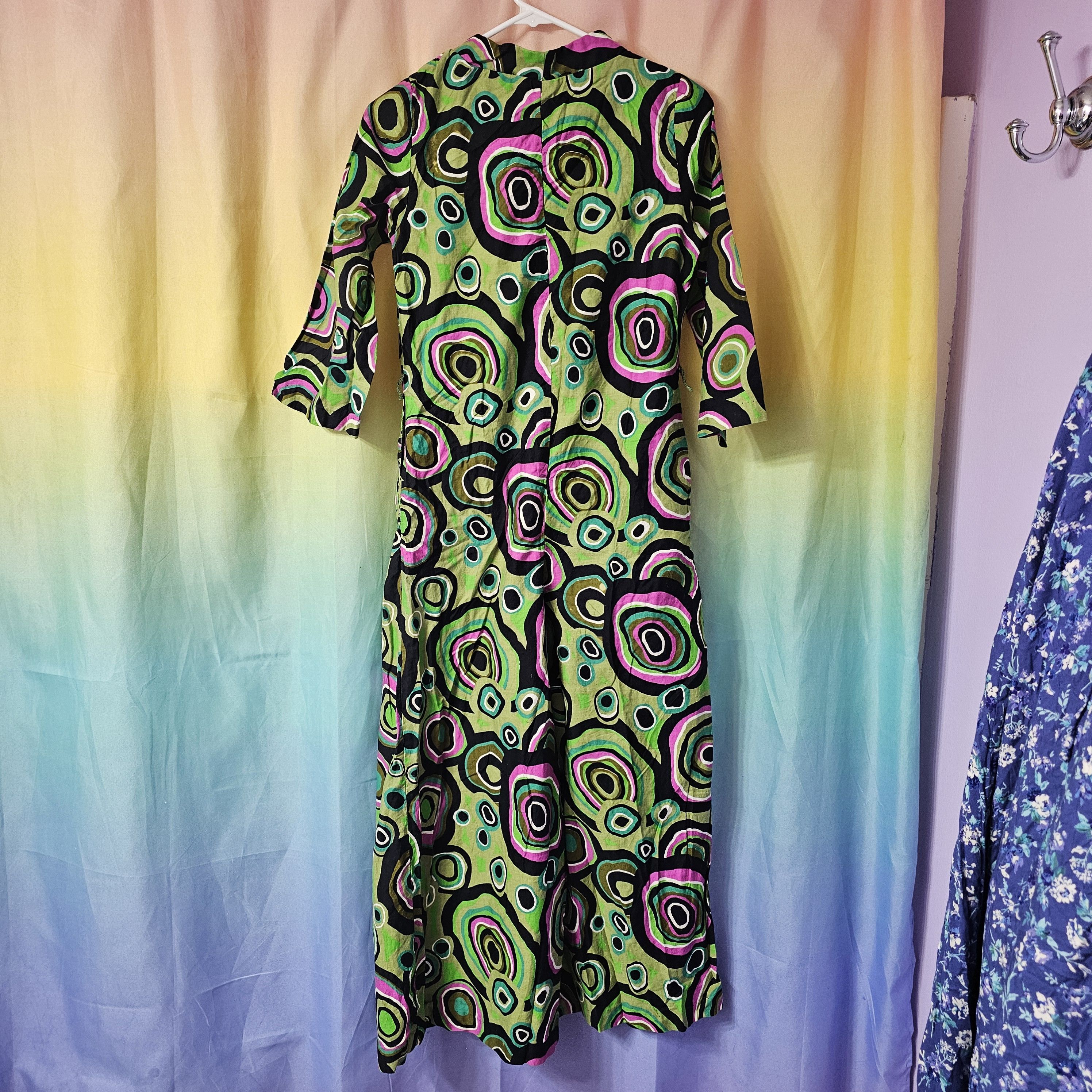Other 60's Vintage Psychedelic Print Lounge Craft Jumpsuit Size 28" / US 6 / IT 42 - 15 Thumbnail