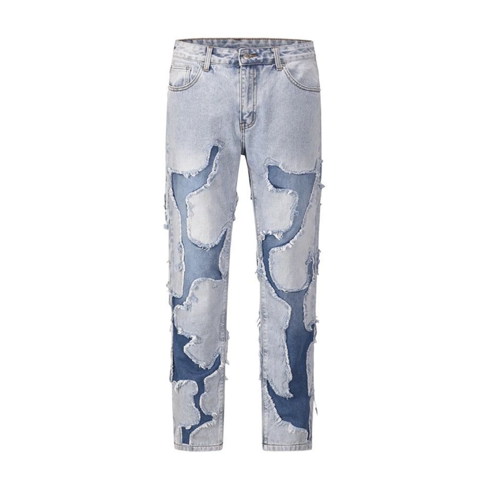 Japanese Brand × Vintage Frayed Jeans High Street Vibe Ripped with Holes Retro Style Size US 30 / EU 46 - 5 Thumbnail