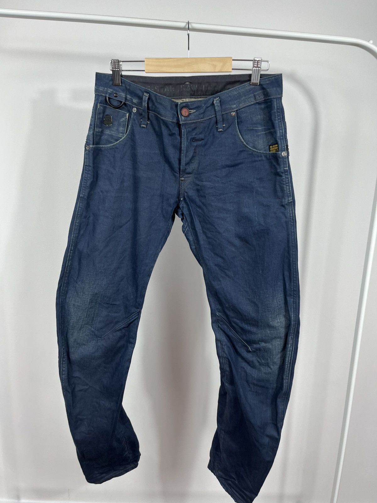 G-Star G Star RAW Arc 3D Jeans 31/32 Slim Tapered Zip Pocket Denim Size US 31 - 9 Thumbnail