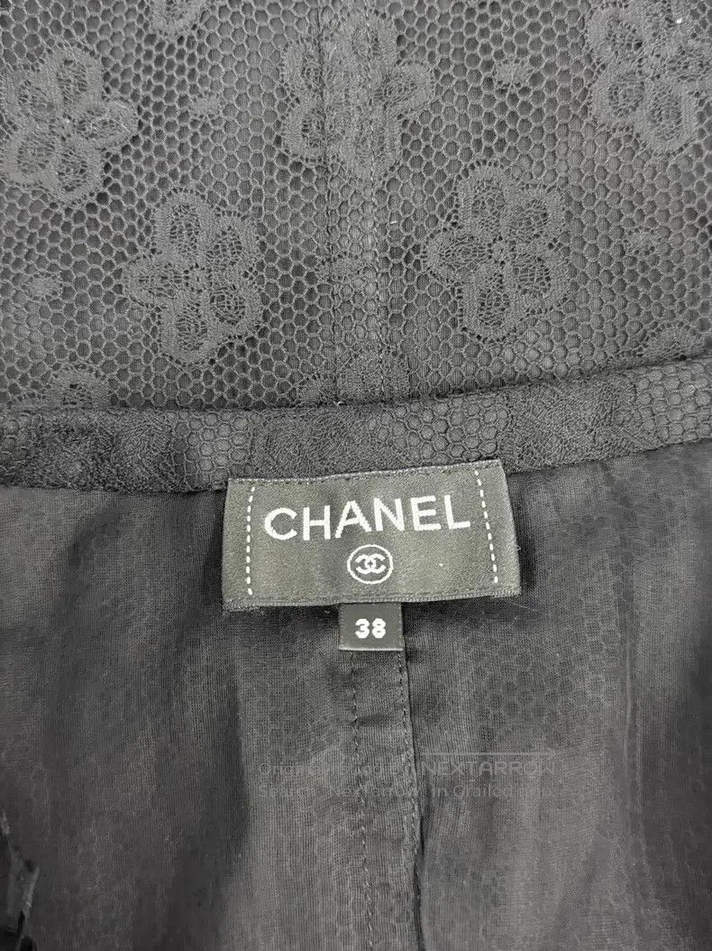Chanel Chanel Black floral lace skirt Size 25" / US 0 / IT 36 - 3 Thumbnail
