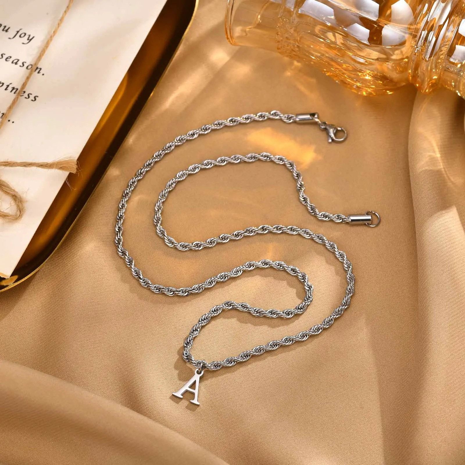 Vintage Letters Necklace Size ONE SIZE - 1 Thumbnail