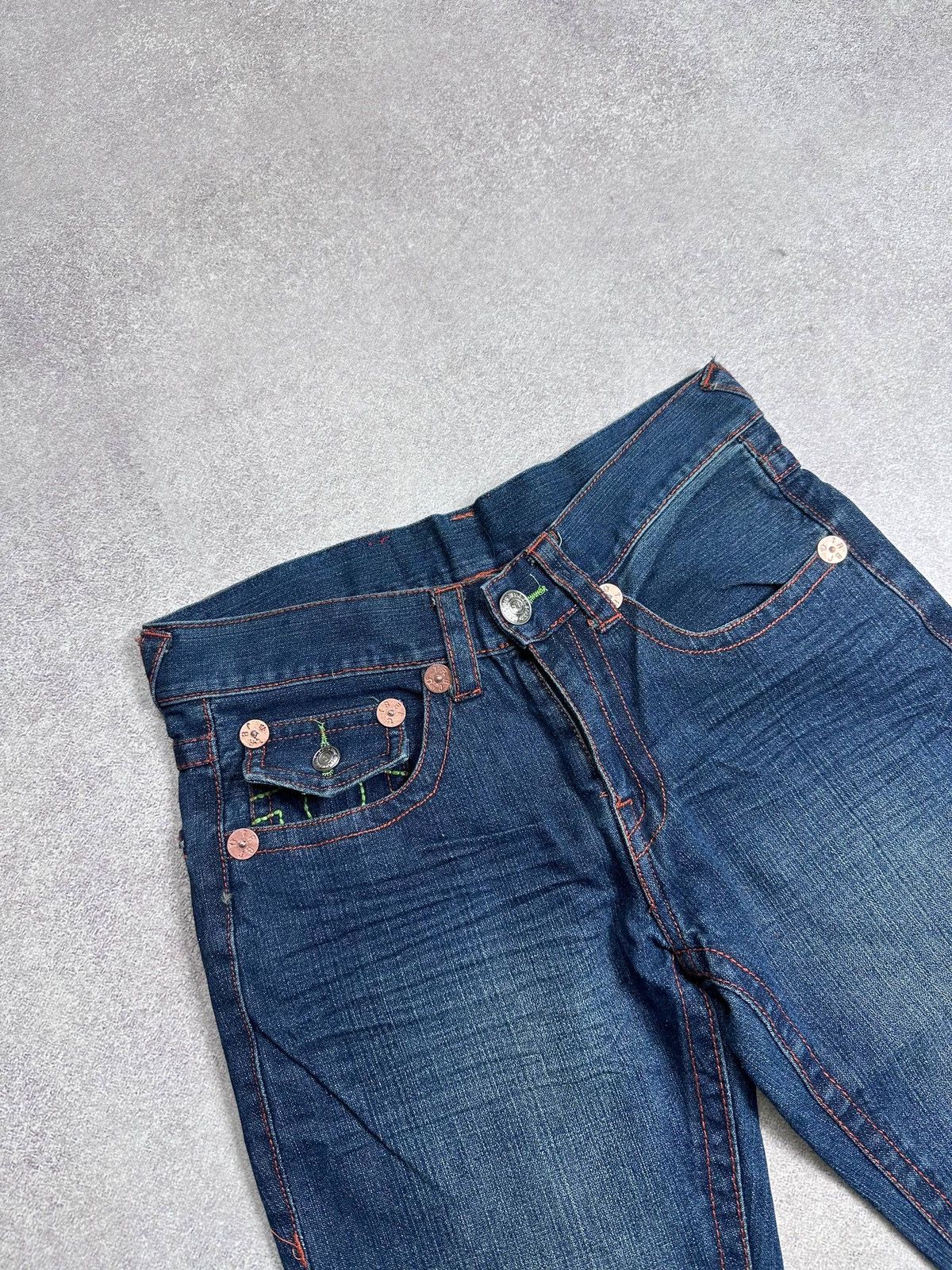 True Religion Vintage NWT True Religion Baggy Denim Embroidery Shorts 30 Size US 30 / EU 46 - 5 Thumbnail