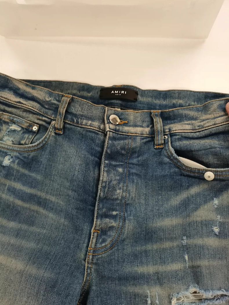 Amiri Amiri Men's ripped tight jeans 2501-Nextarrow Size US 33 - 2 Thumbnail