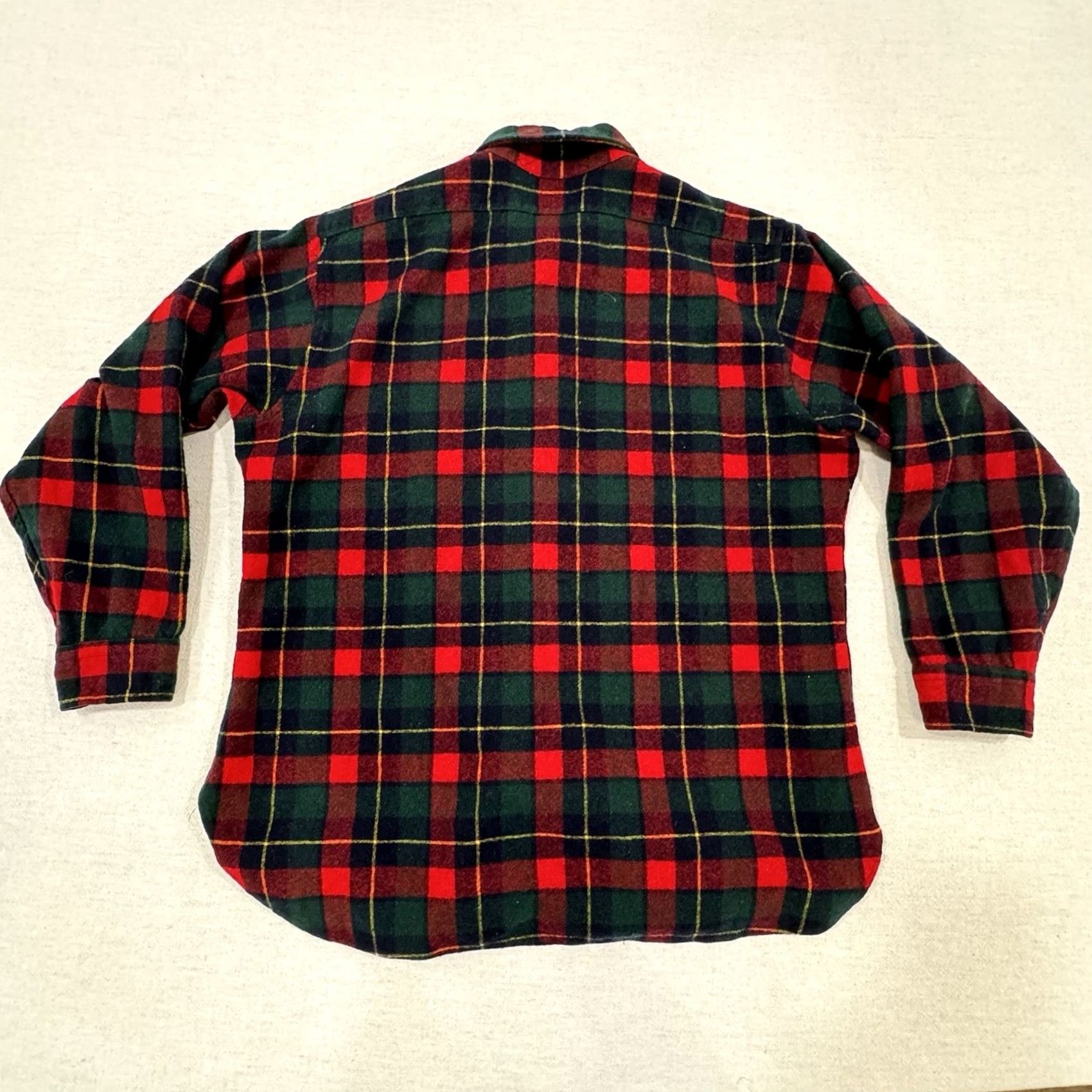 Pendleton VINTAGE Pendleton Flannel Shirt Women xl Red Plaid Wool USA Button-Up 60s Classic Cowgirl Size XL / US 12-14 / IT 48-50 - 3 Thumbnail