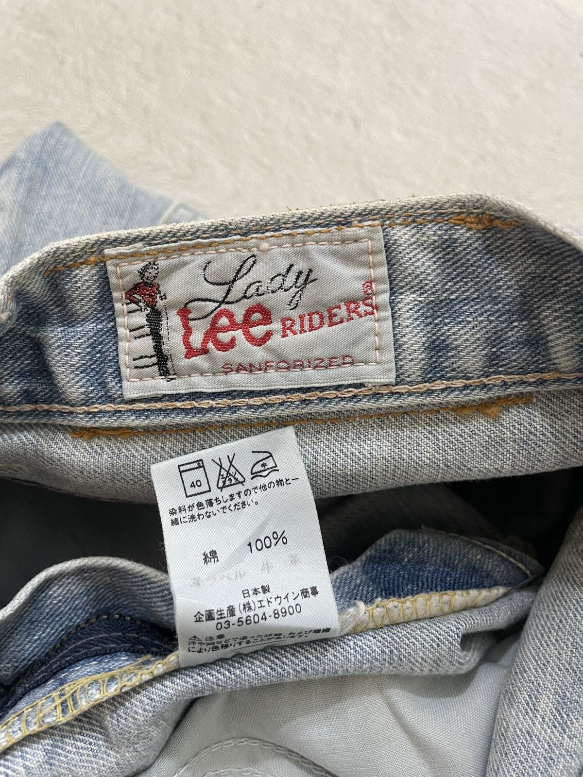 Japanese Brand 2000s Lee Rider Flare Denim Mudwash Blue Jeans If6was9 Y2K Size 31" - 5 Thumbnail