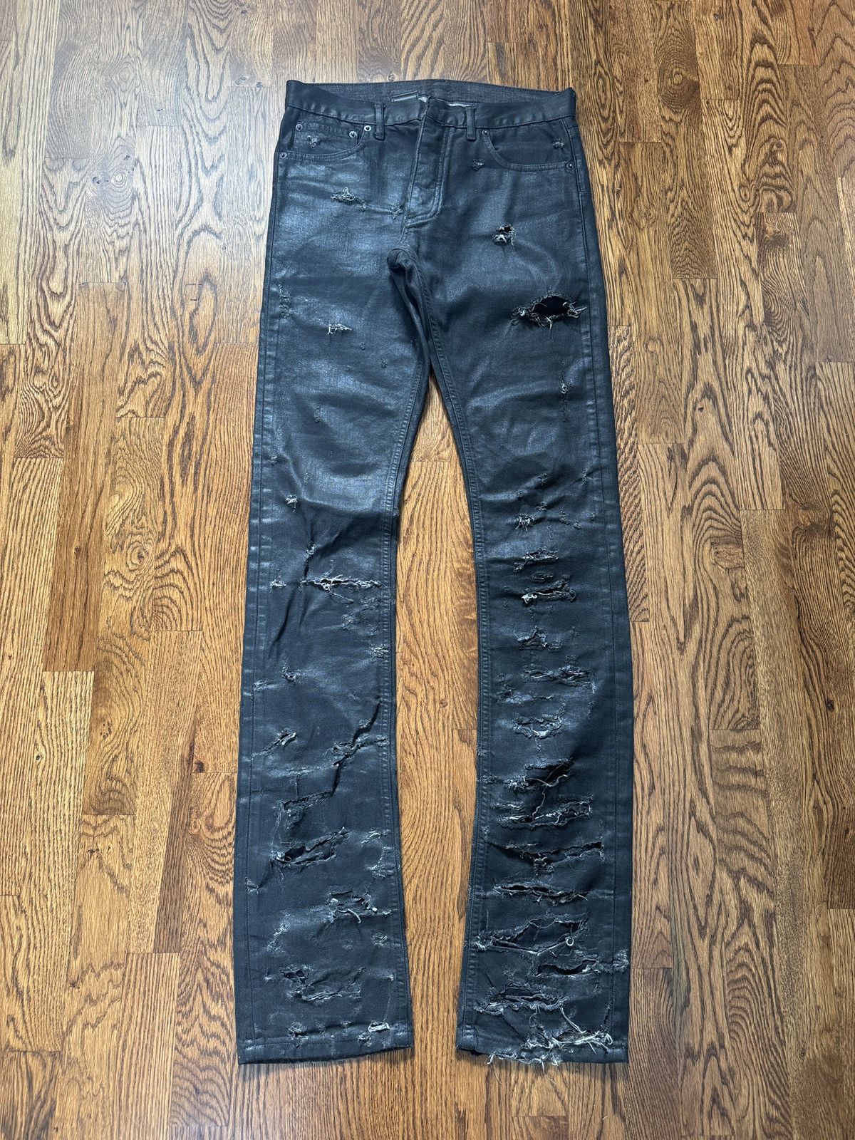 Dior × Hedi Slimane Dior 04SS Waxed Strip Denim | Grailed