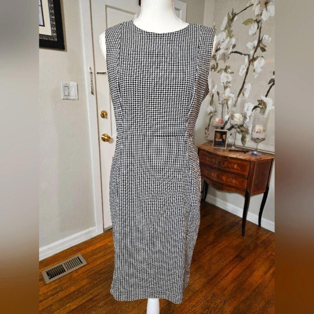 Calvin klein houndstooth dress on sale