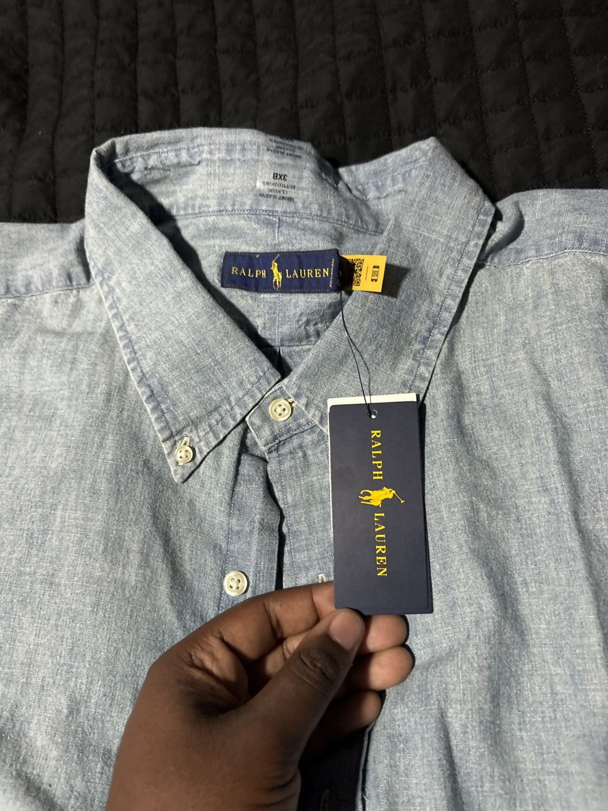 Polo Ralph Lauren Vintage denim short sleeve Polo Size US XXL / EU 58 / 5 - 3 Thumbnail