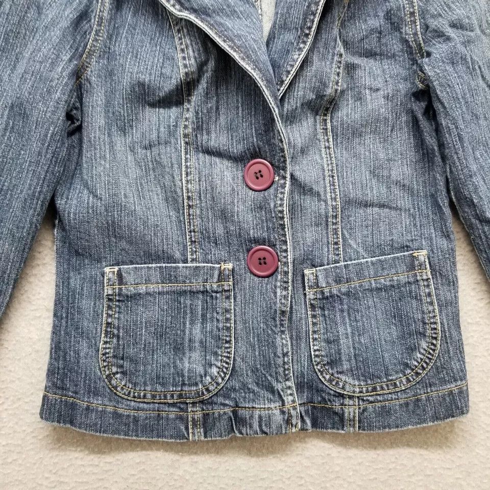 Other Papaya Jacket Womens Medium Blue Denim Pockets Casual Size M / US 6-8 / IT 42-44 - 2 Thumbnail