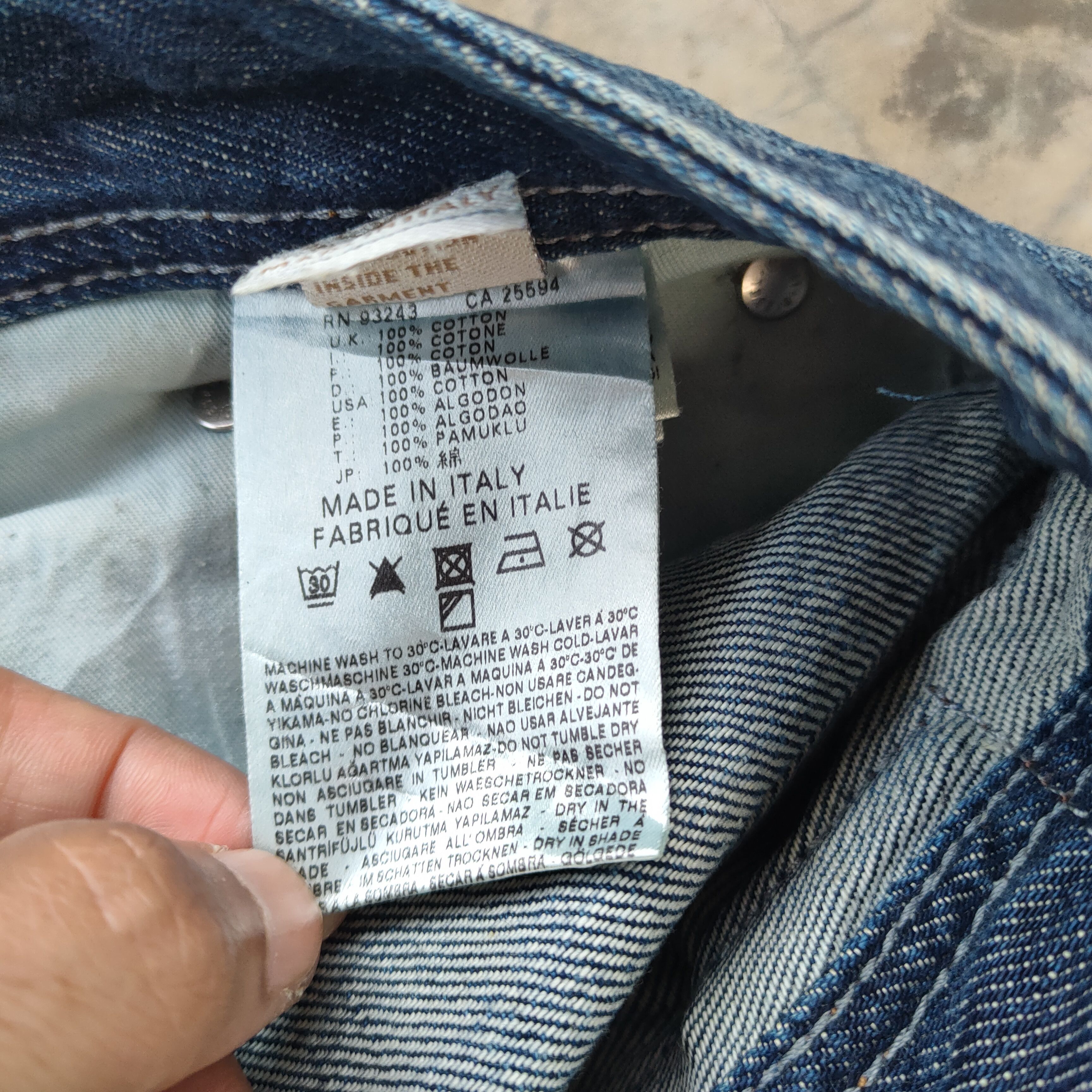 Diesel W31×34 VINTAGE DIESEL FADED RIPPED JEANS DENIM PANTS Size US 31 - 14 Thumbnail