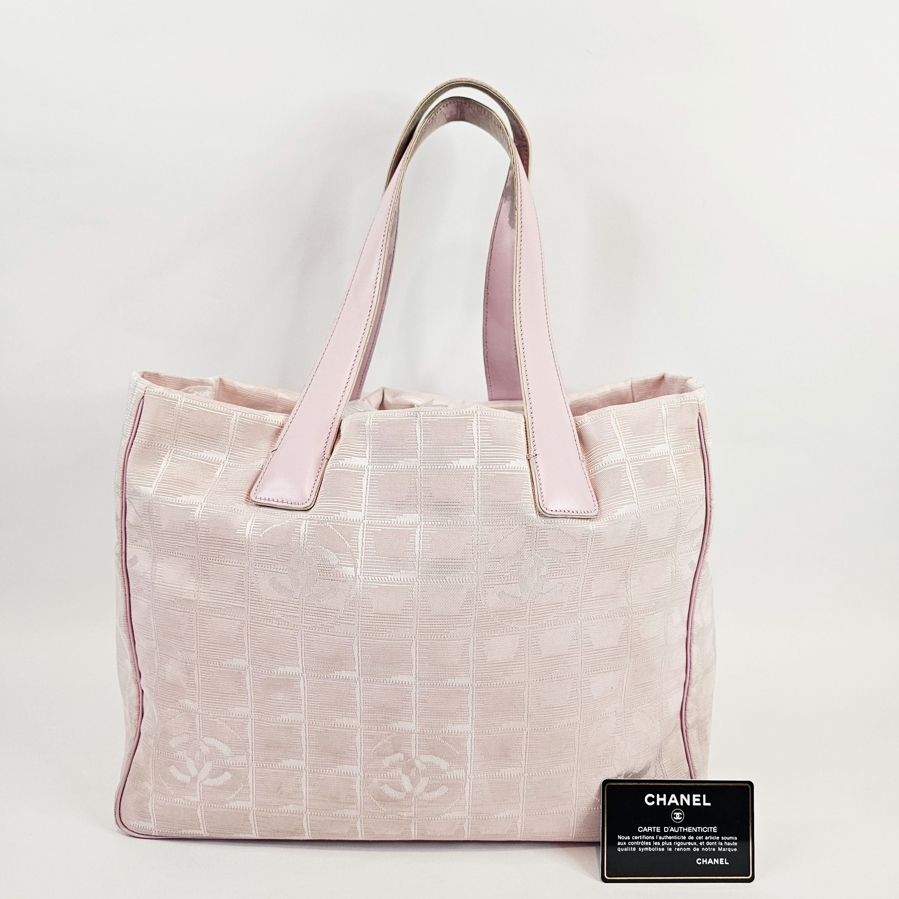 Chanel Chanel Baby Pink CC Monogram Logo Tote Handbag