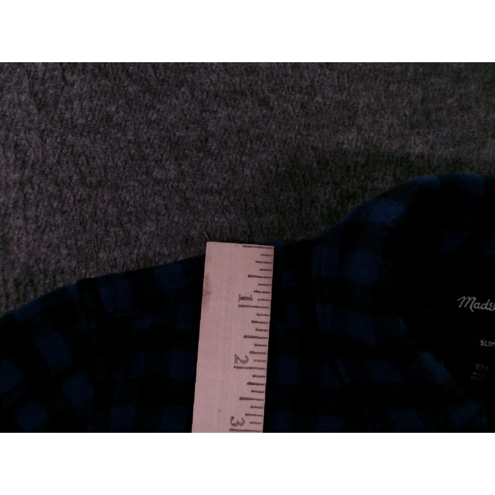 Madewell Madewell Button-Up Shirt Womens XXS Blue Black Plaid Flannel Slim Casual Long Sleeve Size XXS / US 00 / IT 34 - 4 Thumbnail
