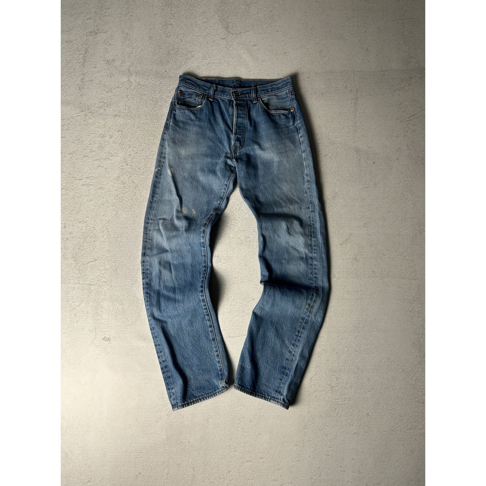Levi's Vintage Levis 501 Denim Blue Regular Jeans For Men's 31Wx356 Size 31" - 1 Thumbnail