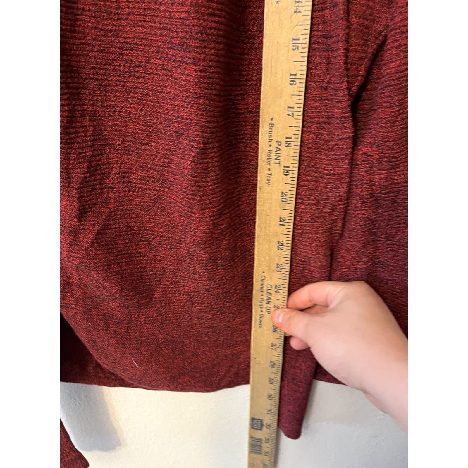 Express Express Women's Cardigan Sweater Open Maroon Long Sleeve Size Small Pre-Owned Size S / US 4 / IT 40 - 4 Thumbnail