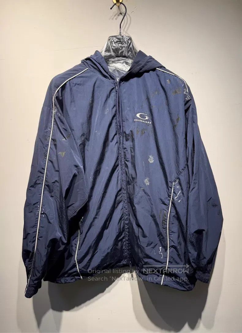 Balenciaga Balenciaga Single Loop Splashed School Jacket Size US XS / EU 42 / 0 - 1 Thumbnail