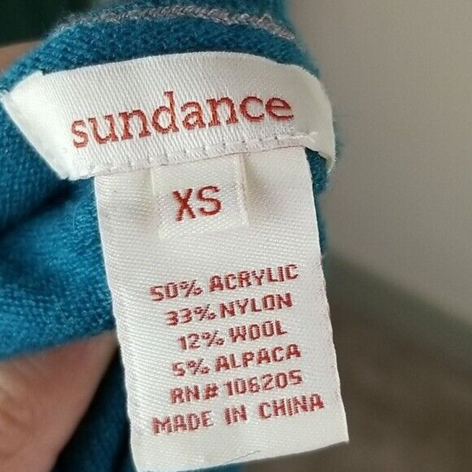 Sundry Sundance Sweater Women XS Blue Alpaca Wool Pullover Elbow Size XS / US 0-2 / IT 36-38 - 5 Thumbnail