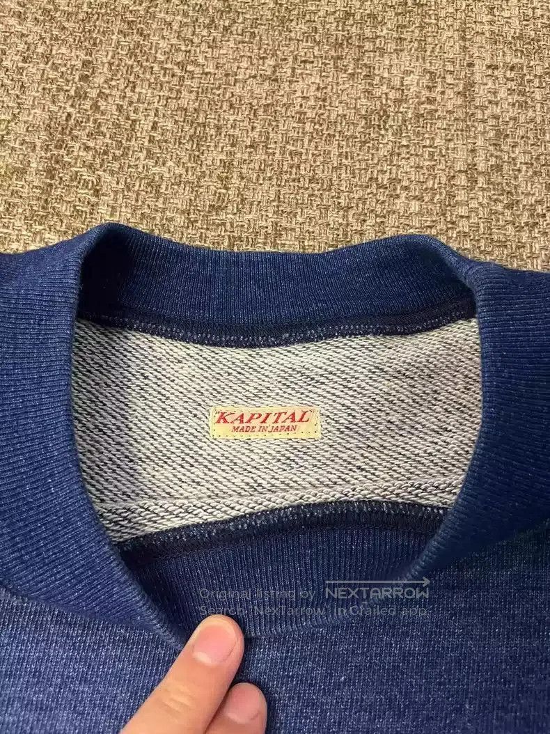 Kapital kapital Gubu patch splicing round neck sweater. Size US M / EU 48-50 / 2 - 3 Thumbnail