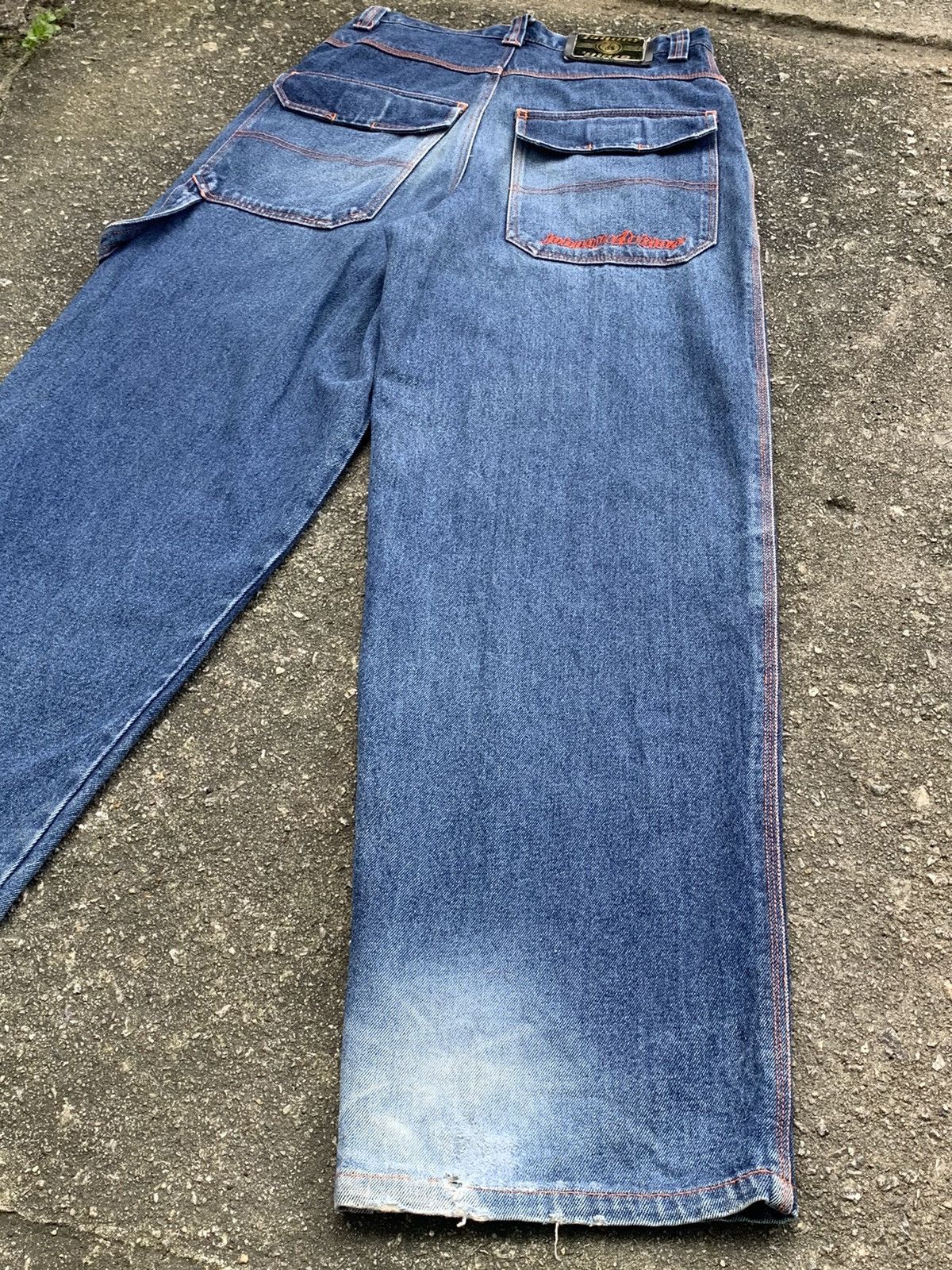 Vintage Vintage Johnny Blaze Baggy Denim Jeans Size US 29 - 12 Thumbnail